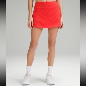 NWT Lululemon Pace Rival MR Skirt- HOT HEAT